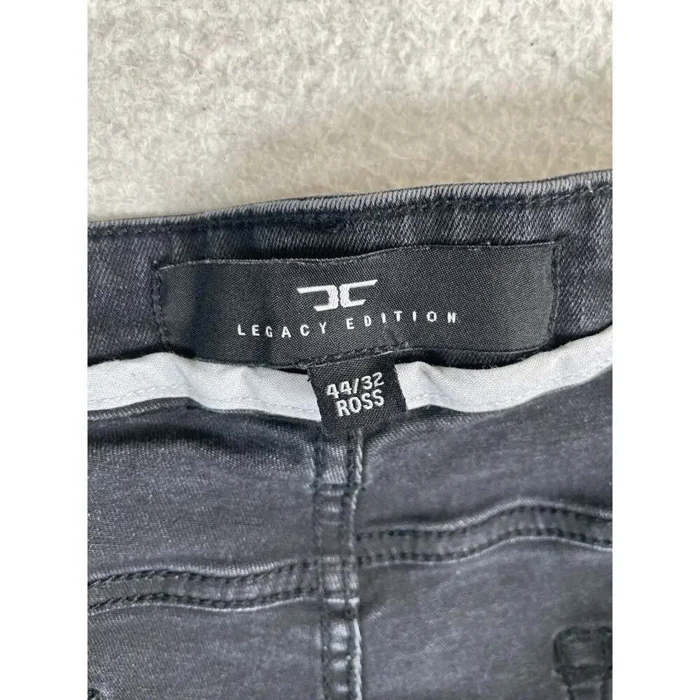 Jordan Craig Legacy Jeans Mens 44x32 Aaron Moto Rider Distressed Street Whiskers